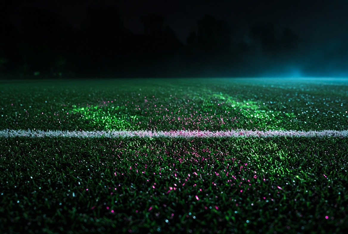 Dew on reflective field paint