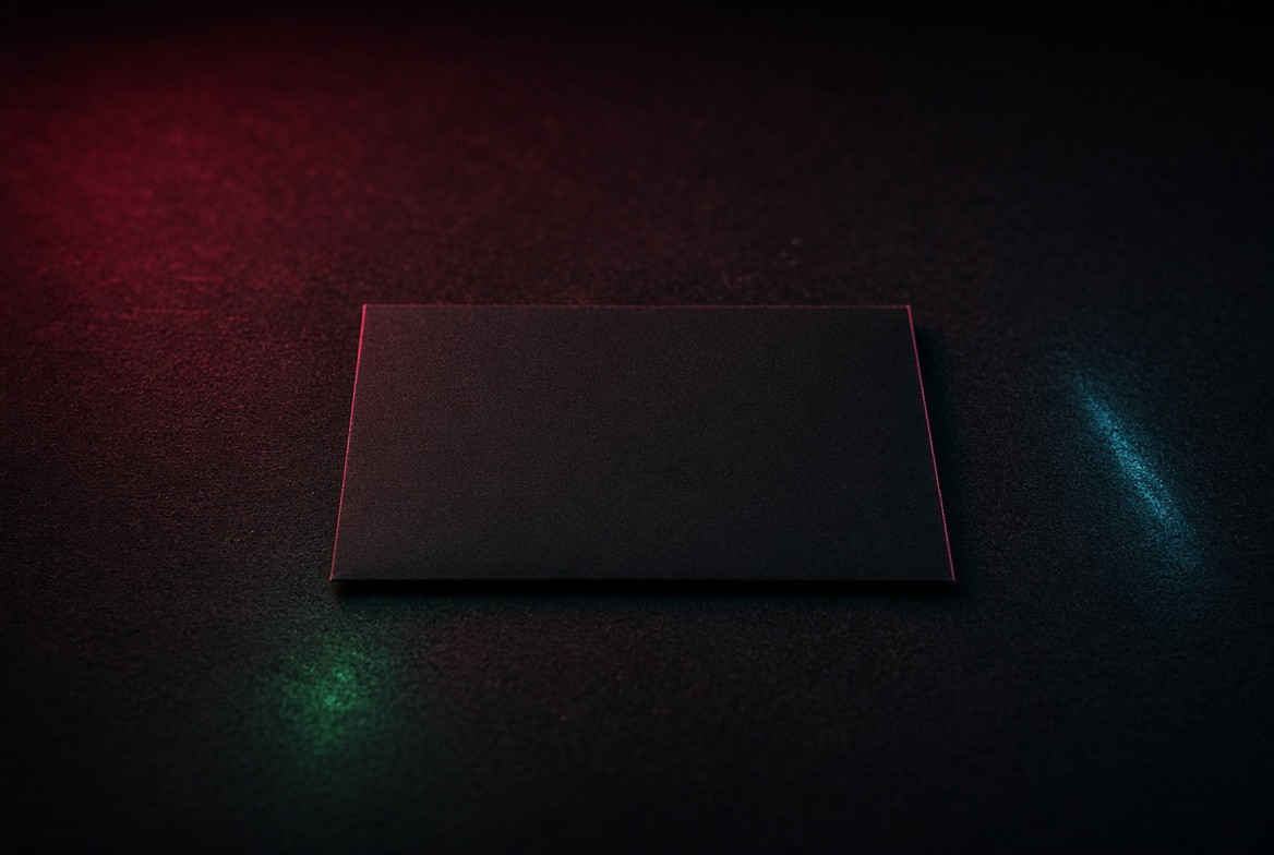 Blank black film sleeve