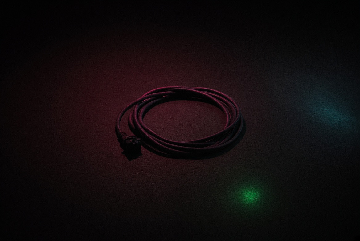 A disconnected luminous cable