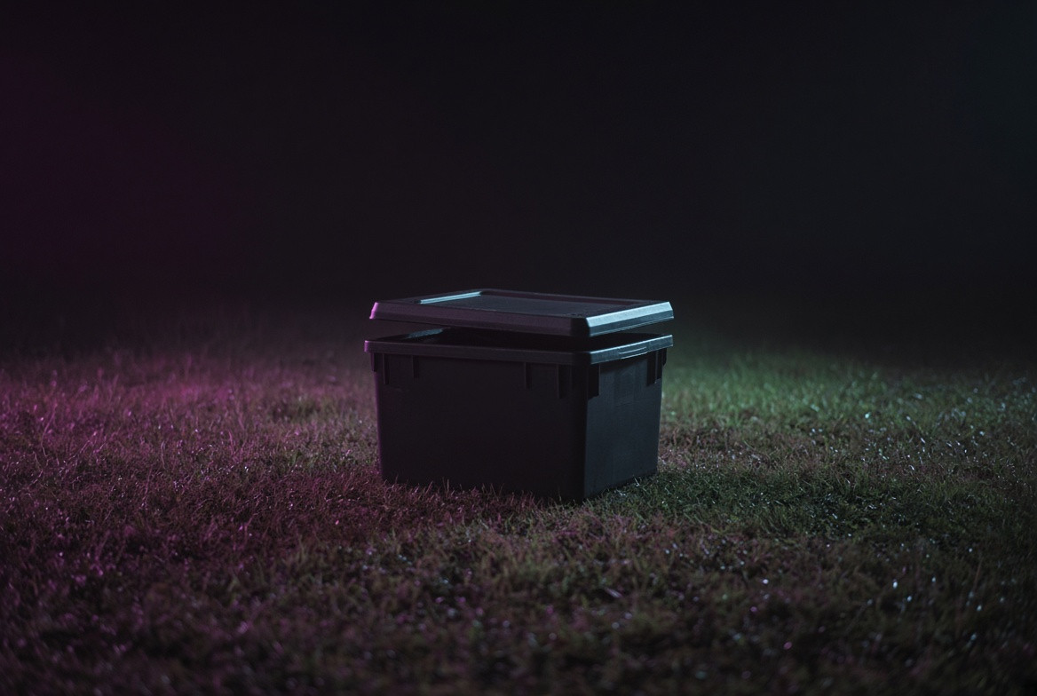 An empty local storage box