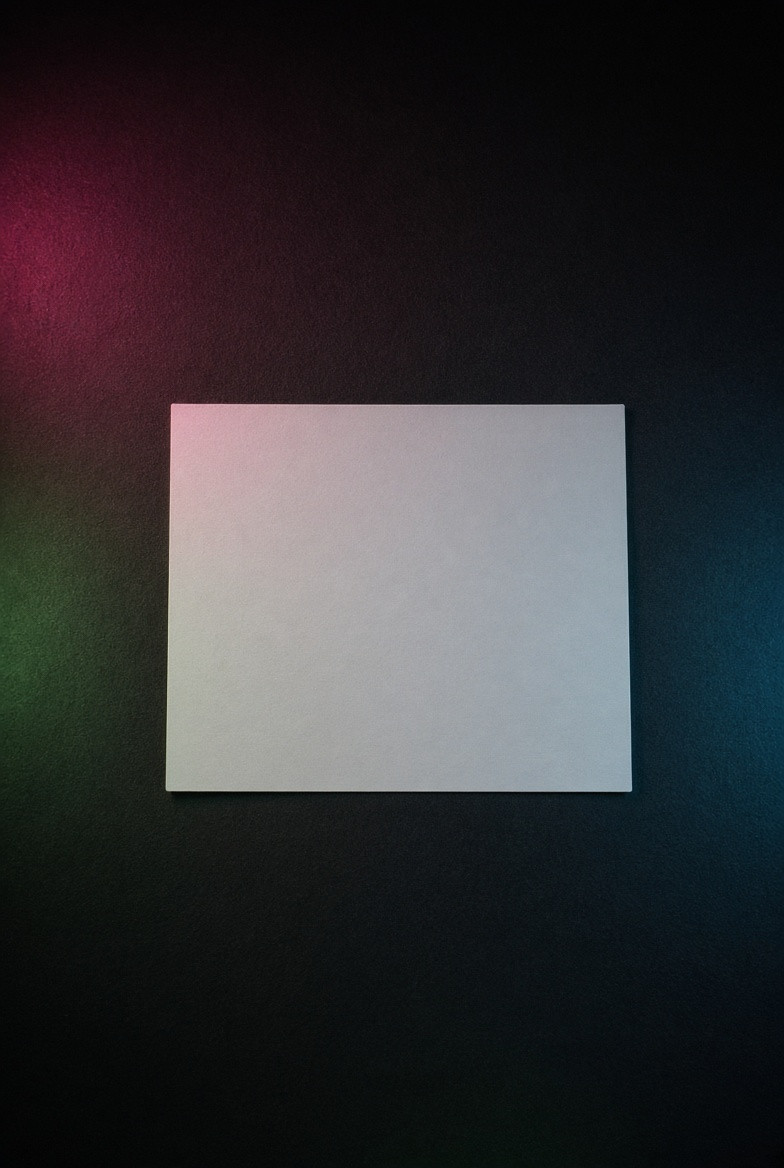 A developed blank photographic print